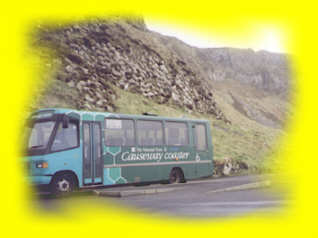 The bus taking people up and down from the visitors centre